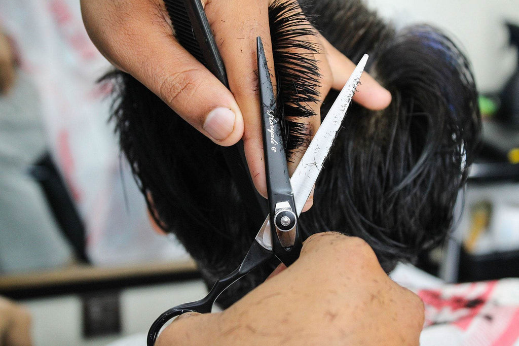 Haryali Black Professional 6 Inch Hair Cutting Thinning Scissors Set - HARYALI LONDON
